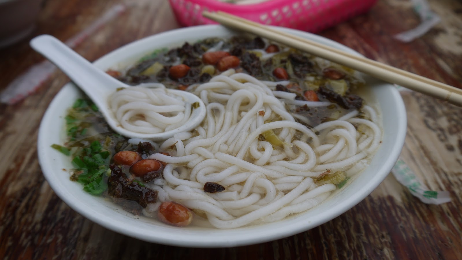 Review Galore A generous serving of Baoluo noodles.